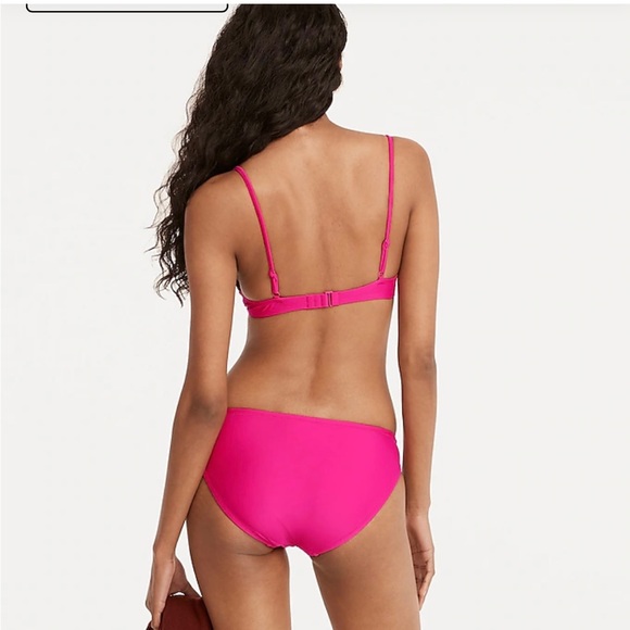 J.Crew French bikini top radiant fuschia medium-NWT - Picture 4 of 5